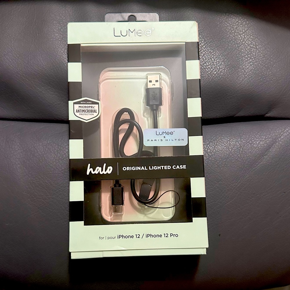 Lumee x Paris Hilton light up phone case charger cord